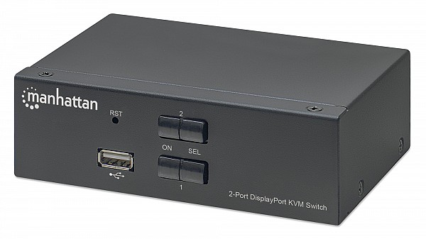 Manhattan KVM 2PORT DISPLAY PORT 4K@60Hz/USB
