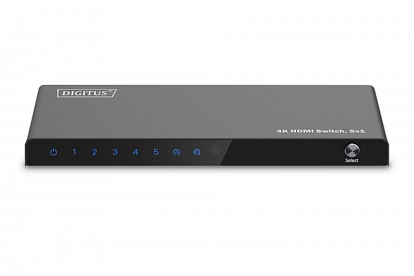 Digitus SELECTOR HDMI 5 PORT, 4K2K/60Hz- 18 Gbps & Remote