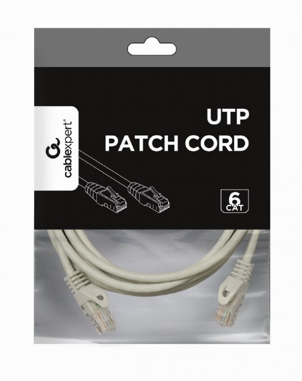 Cablexpert UTP Cat6 Patch cord grey 7.5m copper