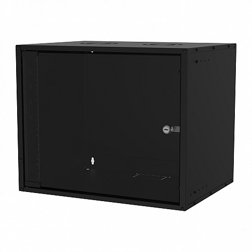 S-Link Επίτοιχη καμπίνα soho 9U με βάθος 400 mm ''Flat Pack'' RAL9005 36093