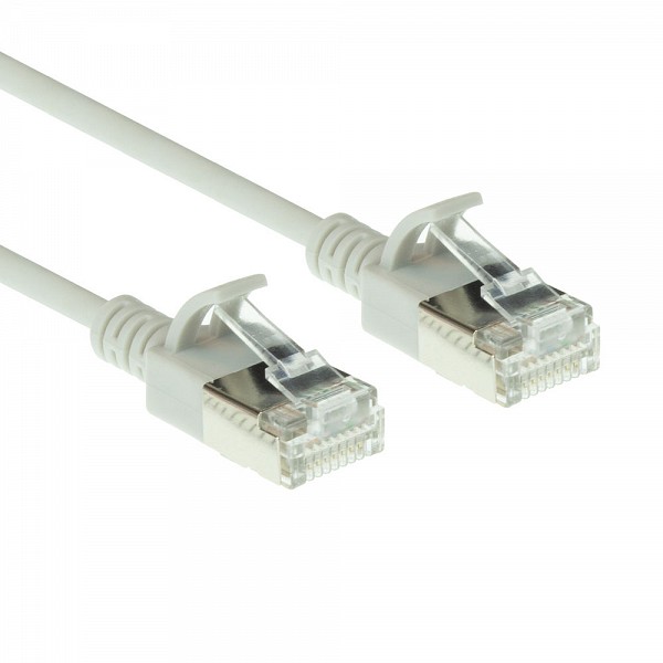 ACT U/FTP 0.50m Cat6a Γκρι Slim LSZH