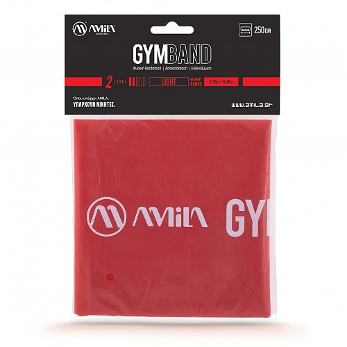 Λάστιχο Αντίστασης AMILA GymBand 2.5m Light 48186