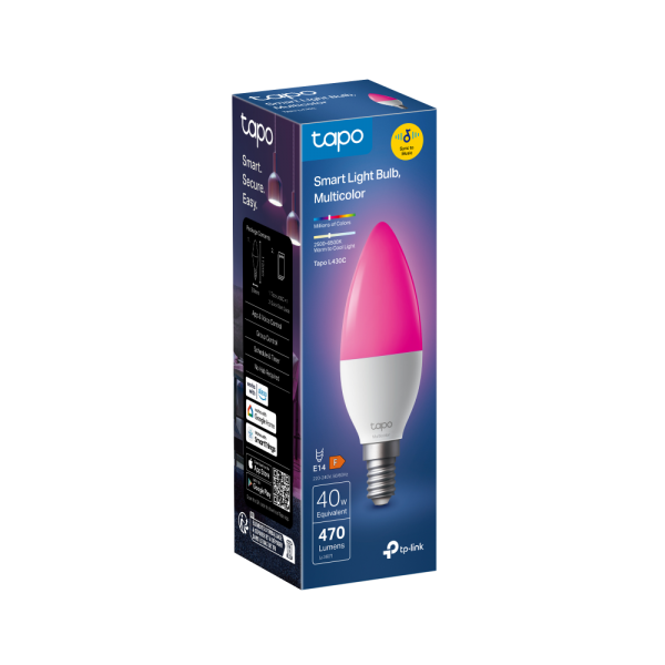 Tp-Link Smart Wi-Fi Light Bulb, Multicolor E14 Base