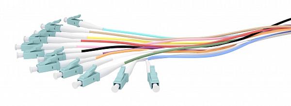 PIGTAIL LC OM3 (12 τεμ) COLORED LSZH