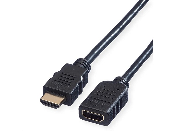 Value καλώδιο HDMI 1m w/ETHERNET ΠΡΟΕΚΤΑΣΗ M/F (3840x2160 @30Hz)