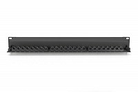 DIGITUS PATCHPANEL 24 PORT CAT6a  SFTP (Black) DN-91624S-EA-B