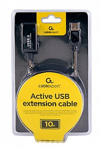 Cablexpert Active USB extension cable 10 Black UAE-01-10M