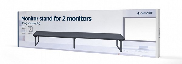 Gembird Monitor stand for 2 monitors (long rectangle)
