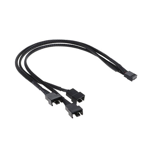 Καλώδιο Y-Splitter 4Pin σε 3x4Pin για Fans 0.3m