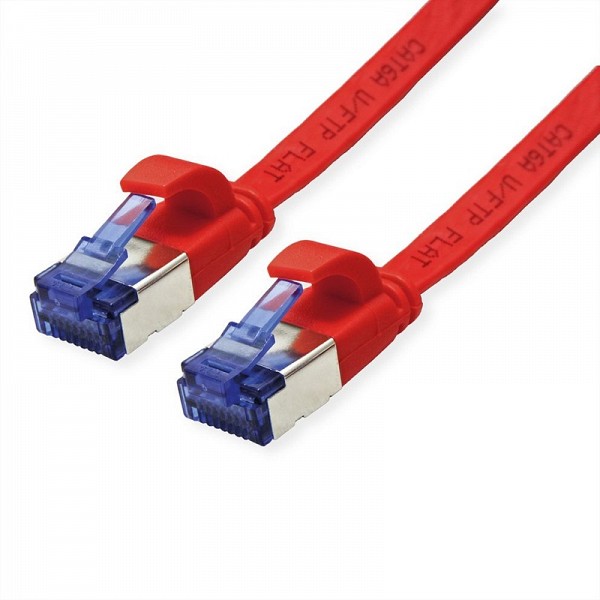 Value FTP 0.5m Cat6a Κόκκινο extra-flat