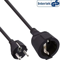 Inline ΜΠΑΛΑΝΤΕΖΑ SCHUKO 3m 16A/230V 3x1.5mm MAYΡΗ