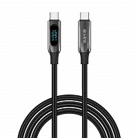 S-Link USB CABLE Type-C male to type-C male 1m Armor LED data&charge 100W