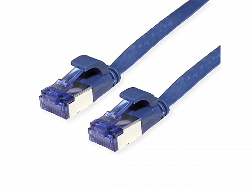 Value FTP 0.5m Cat6a Μπλε extra-flat