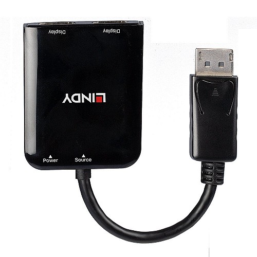 Lindy SPLITTER DISPLAY PORT TO 2xDISPLAY PORT (MST-Expands or duplicates)