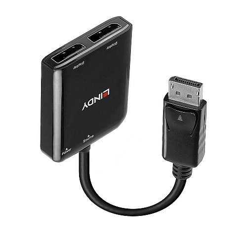 Lindy SPLITTER DISPLAY PORT TO 2xDISPLAY PORT (MST-Expands or duplicates)
