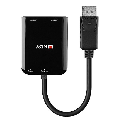 Lindy SPLITTER DisplayPort 1.2 TO 2x HDMI 2.0 (MST-Expands or duplicates)