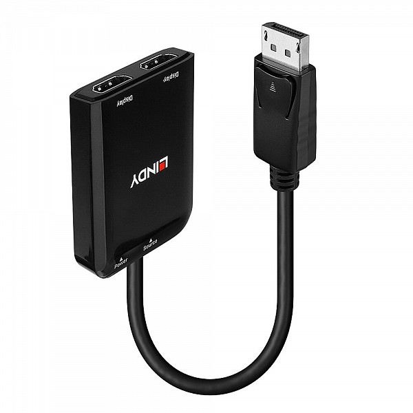 Lindy SPLITTER DisplayPort 1.2 TO 2x HDMI 2.0 (MST-Expands or duplicates)