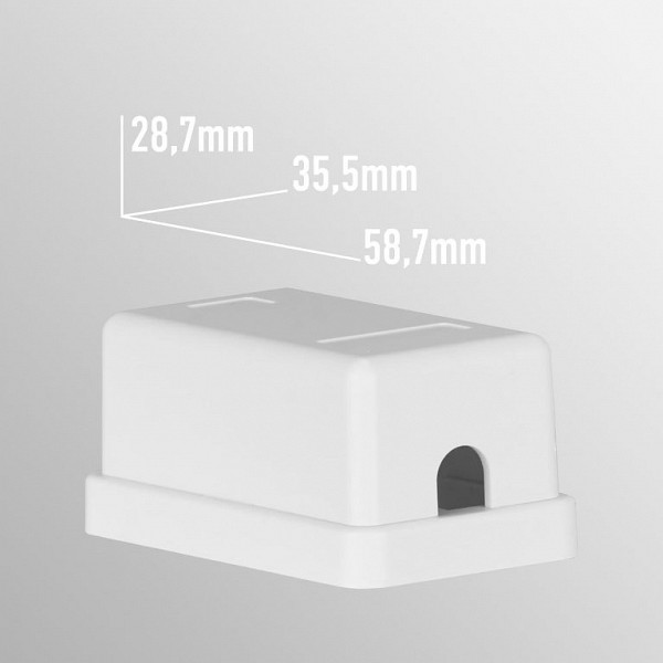 EFB ΠΡΙΖΑ ΑΥΤΟΚΟΛΛΗΤΗ ΕΠΙΤΟΙΧΙΑ 1*RJ45 W/O KEYSTONE