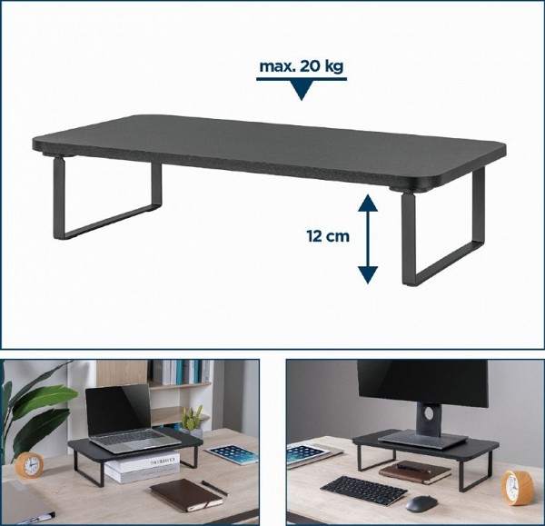 Gembird Βάση οθόνης (ορθογώνια) έως 20kg MS-TABLE-03