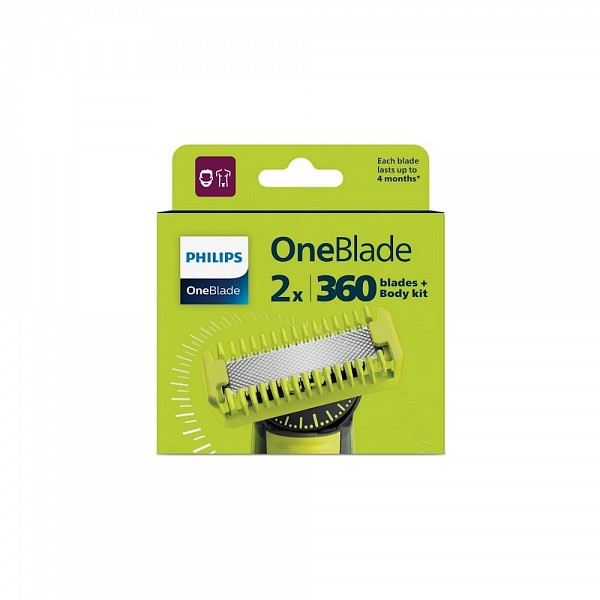 Philips Oneblade Razor Blades 2pcs (QP624/50) (PHIQP624-50)