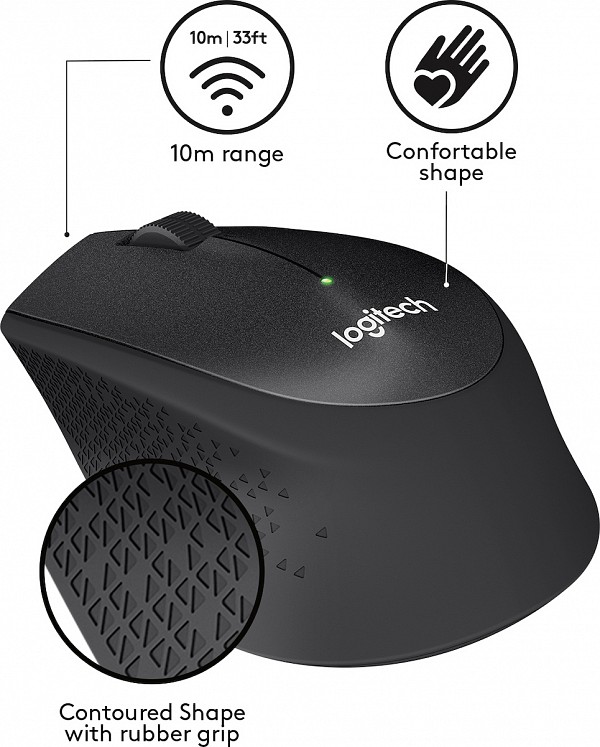 Logitech M330 SILENT PLUS Black (LOGM330BLK)