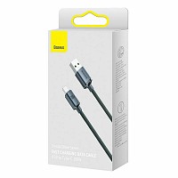 Baseus Crystal Shine Braided USB 2.0 Cable USB-C male - USB-A male Μαύρο 2m CAJY000501