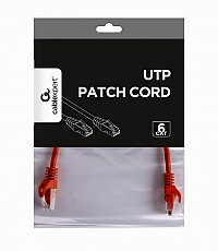 Cablexpert UTP Cat6 Patch cord 0.25m red PP6U-0.25M/R
