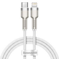 Baseus Cafule Braided USB-C to Lightning Cable 20W White 1m CATLJK-A02