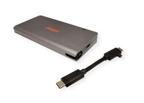 ROLINE USB Type C docking station, 4K HDMI, 1x VGA, 2x USB 3.2 Gen 1 ports, 1x SD/MicroSD card reader, 1x USB Type C PD (Power Delivery), 1x Gigabit Ethernet