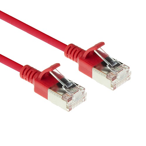 ACT U/FTP 3m Cat6a Κόκκινο Slim LSZH