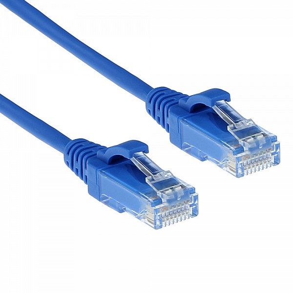 ACT UTP 3m Cat6 Μπλε Slim LSZH