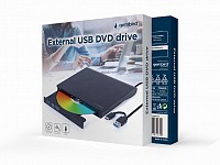 Gembird External USB DVD drive, black