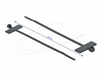 Delock Tie wrap με Υποδοχή Ετικέτας Μ 100 x Π 2,5 χιλ. μαύρο 10 τεμάχια