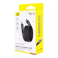 Baseus Tungsten Gold Charging Cable USB-C to USB-C 100W 1m black P10319805111-00