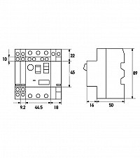 ΔΙΑΚΟΠΤΗΣ ΘΕΡΜΟΜΑΓΝΗΤΙΚΟΣ 4-6.3Α ON-OFF SGV2-M10 MAXGE