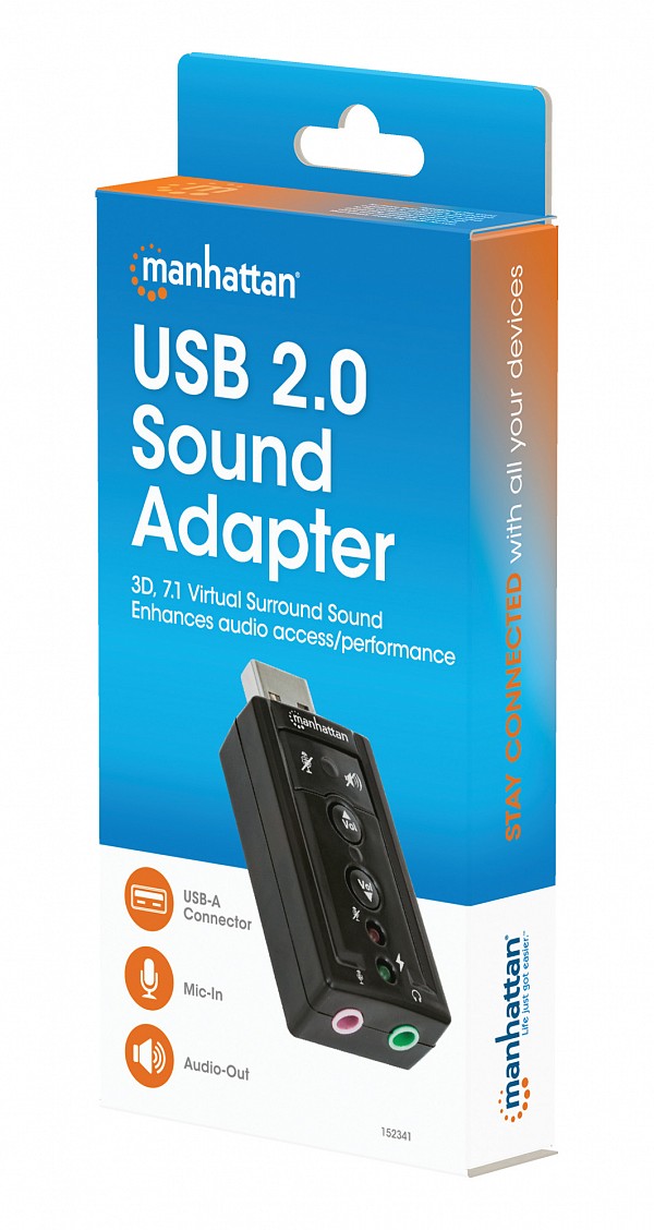 Manhattan USB SOUND 7.1 Adapter + VOLUME