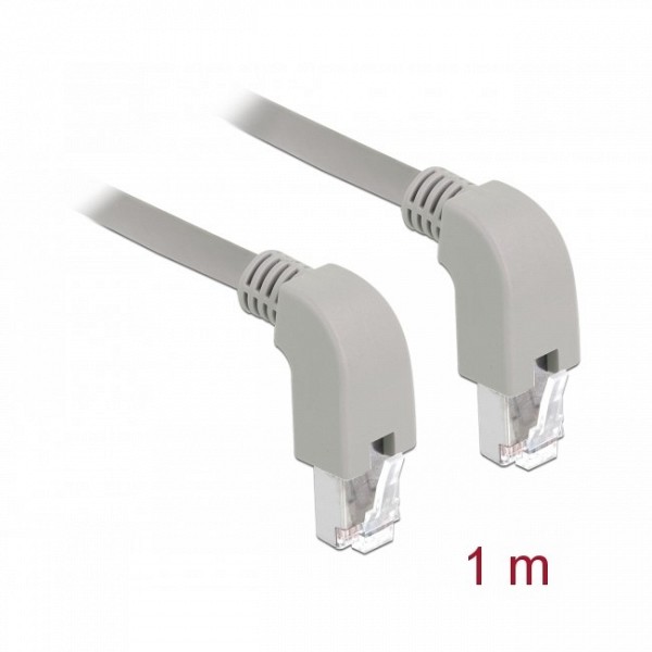 Delock SF/UTP 1m Cat5e 90° downwards