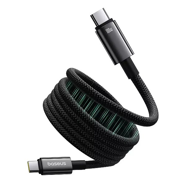 Baseus Tungsten Gold Charging Cable USB-C to USB-C 100W 1m black P10319805111-00