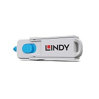Lindy Port Blocker HDMI (1 key + 4 x blocks) Blue