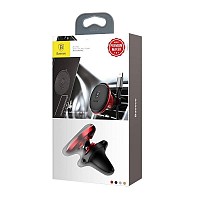 Baseus Car Mount Holder Magnetic Air Vent Red Os C40141201913-00