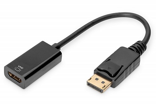 Digitus Adapter DisplayPort 1.2 M / HDMI 2.0 F 4096x2160@60Hz Active