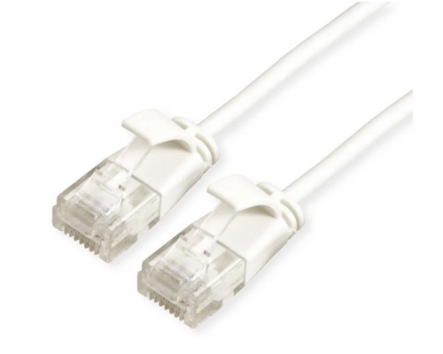 ROLINE GREEN UTP Data Center Patch Cord Cat.6A (Class EA), LSOH, Slim, white, 5 m