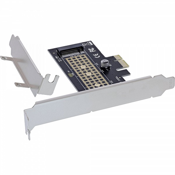 InLine® PCI Express card with 1x NVMe M.2 Key M internal, PCIe x1