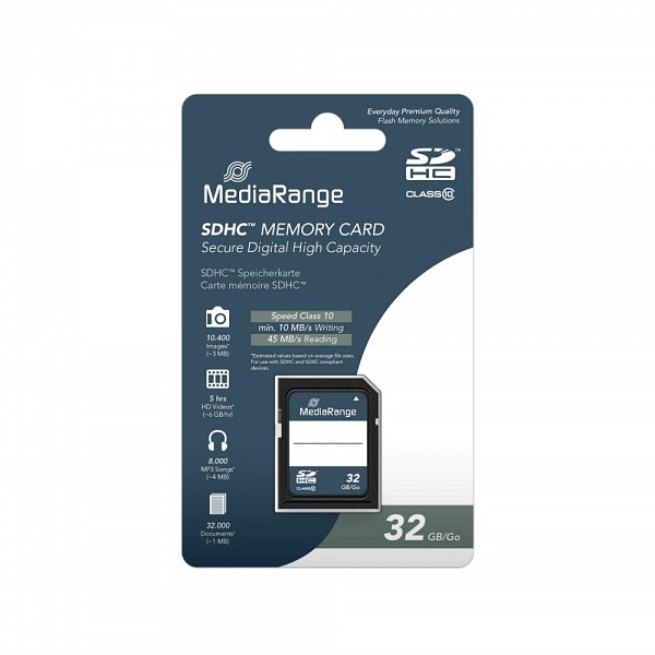 MediaRange SDHC Class 10 32 GB (High Capacity) (MR964)