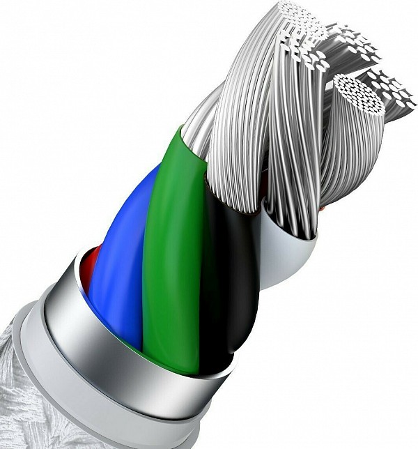 Baseus Cafule Metal Braided USB-C to Lightning Cable 20W Λευκό 2m CATLJK-B02