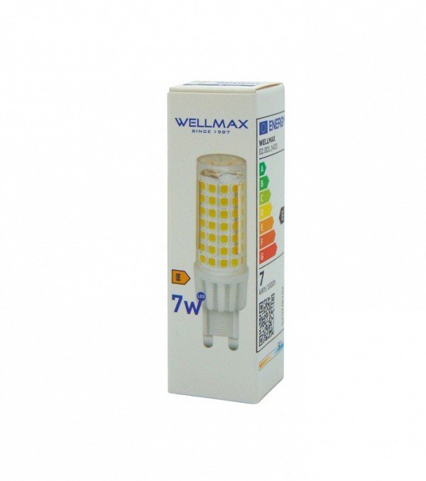 ΛΑΜΠΑ LED G9 7W 800LM 320° 6500Κ DAY LIGHT WELLMAX