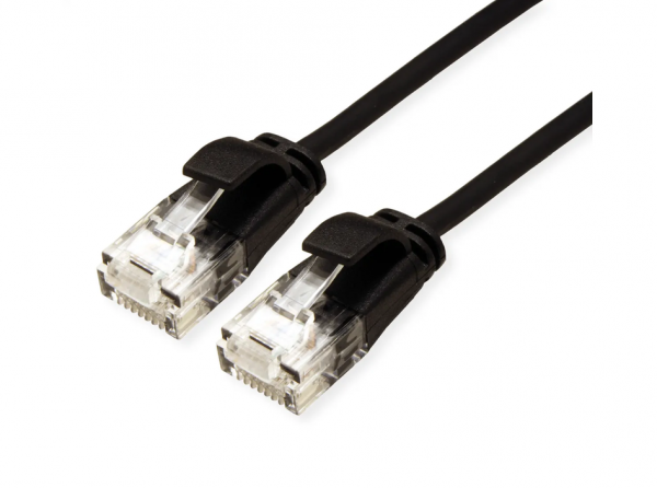 ROLINE UTP Data Center Patch Cord Cat.6A (Class EA), LSOH, Slim, black, 5m
