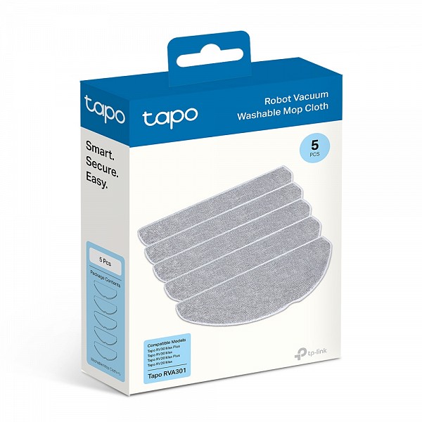 TP-Link Tapo Robot Vacuum Washable Mop Cloth (5Pcs) TAPO RVA301