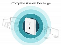 Tp-Link Access Point 300Mbps Πριζα 10/100 Poe EAP115-WALL v1