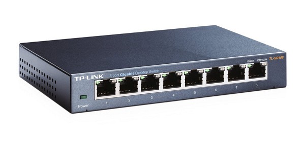 Tp-Link 8-Port 10/100/1000Mbps Desktop Switch Metal TL-SG108 v9